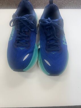 Hoka Blue with Teal Accent Running Shoes